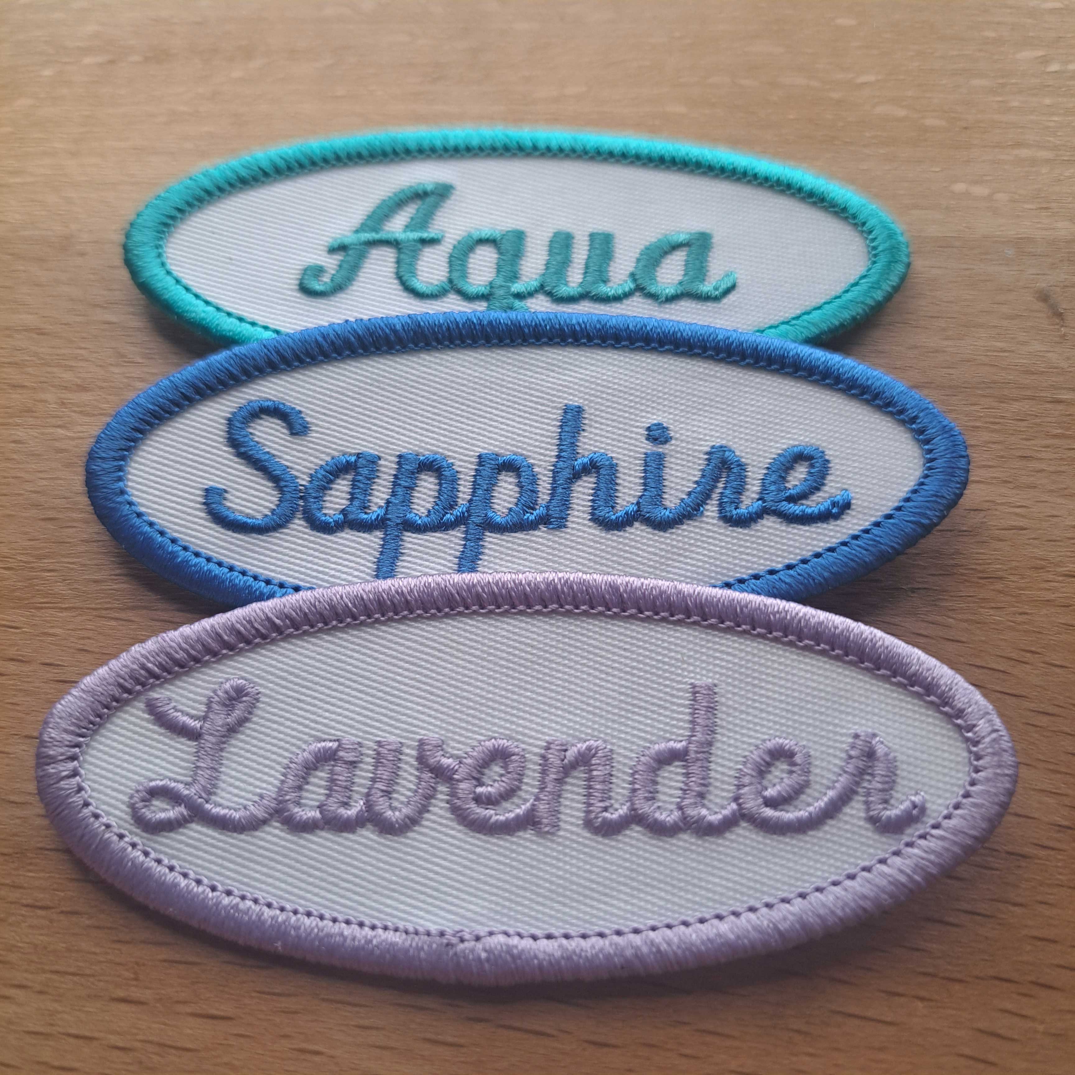 Embroidered Name Tag - Block Font