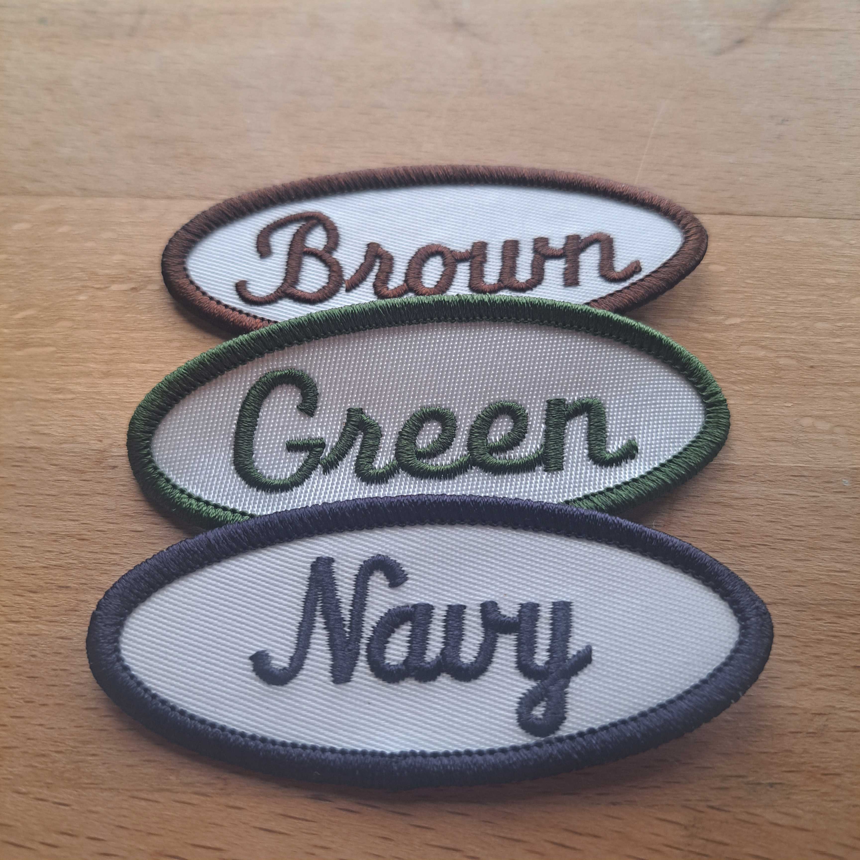 Embroidered Name Tag - Block Font