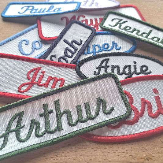 Custom Vintage-Styled Name Tag