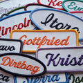 Embroidered Name Tag - Old Cursive