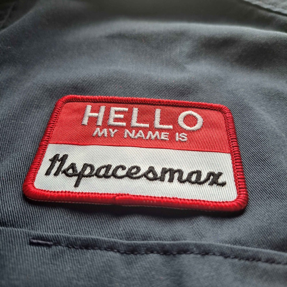 Hello My Name is Custom Patch Name Patch Personalized Name Patch